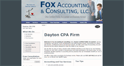 Desktop Screenshot of fox-accounting.com