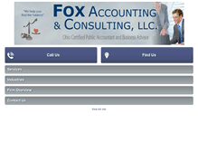 Tablet Screenshot of fox-accounting.com